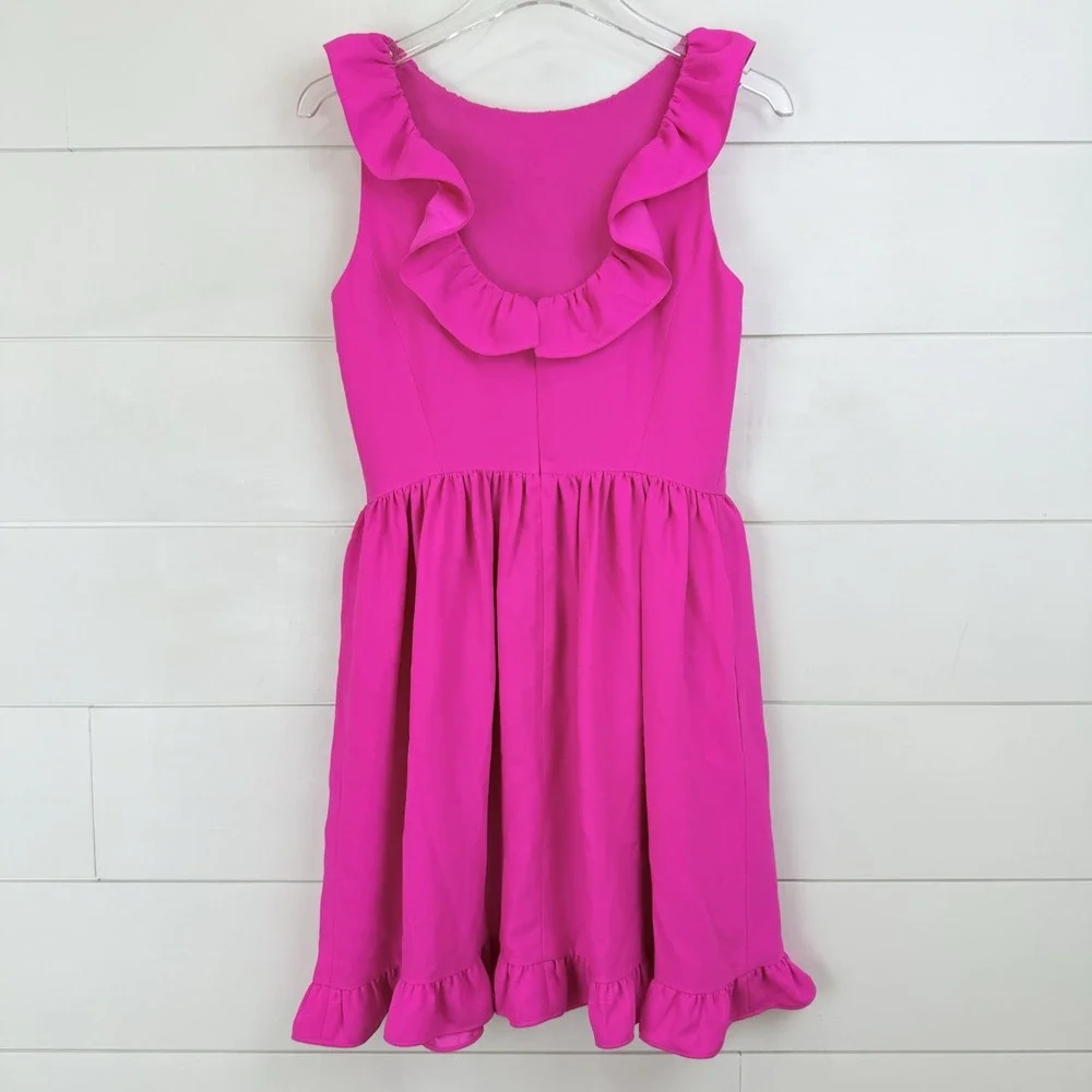 Kate Spade Scenic Route Ruffle Mini Dress Women‎ 4 Boganvilea